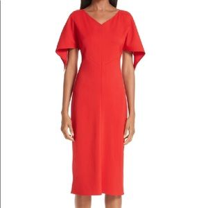 Sies marjan Olivia crepe v-neck sheath dress